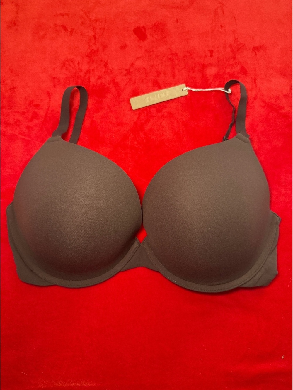 Skims Fits Everybody Push Up Demi Bra Color Cocoa Size 34DDDD